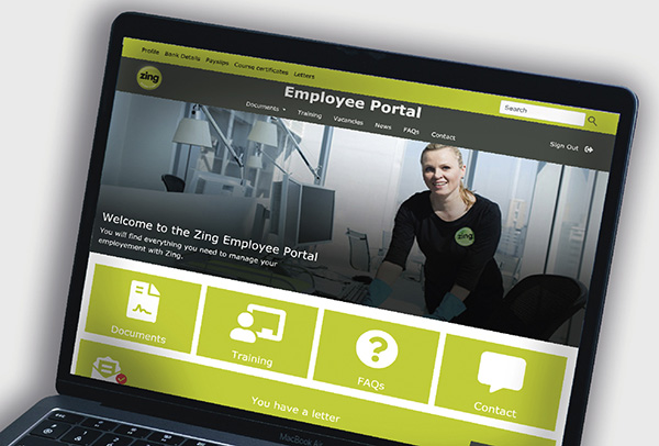 website digital employee portal