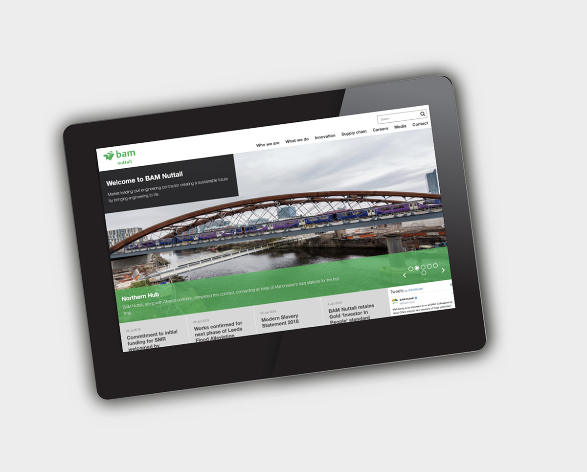 website digital tablet view