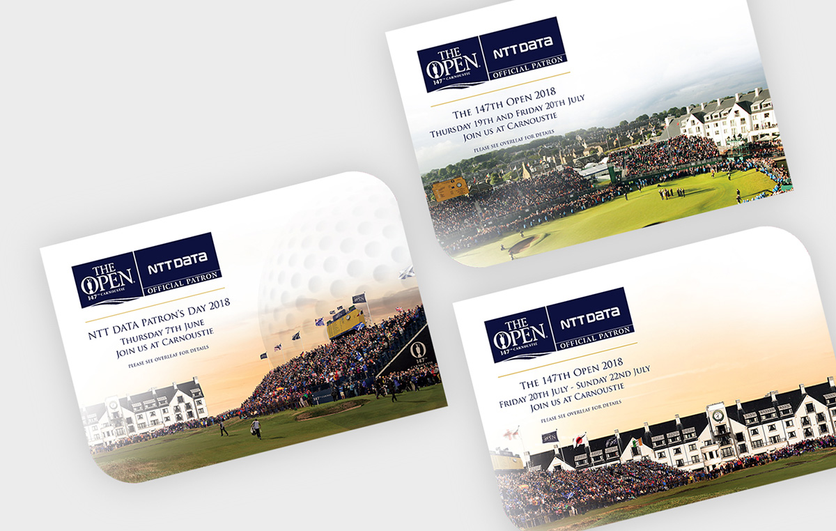 ntt data golf invitations design